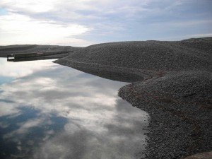 Shingle bank1 -lagoon side